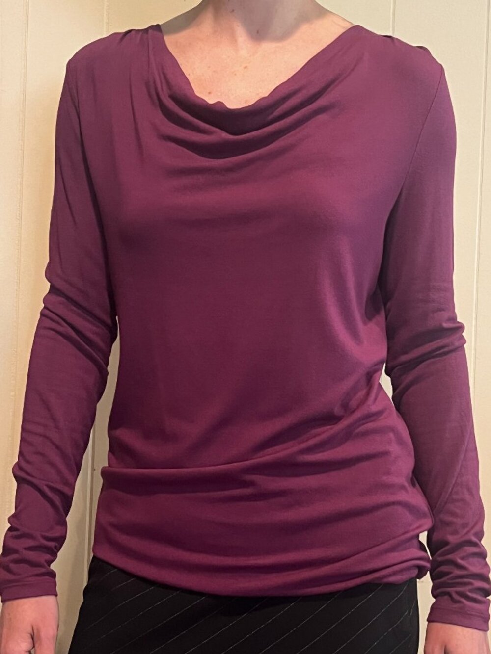 Talbot petite small purple shirt